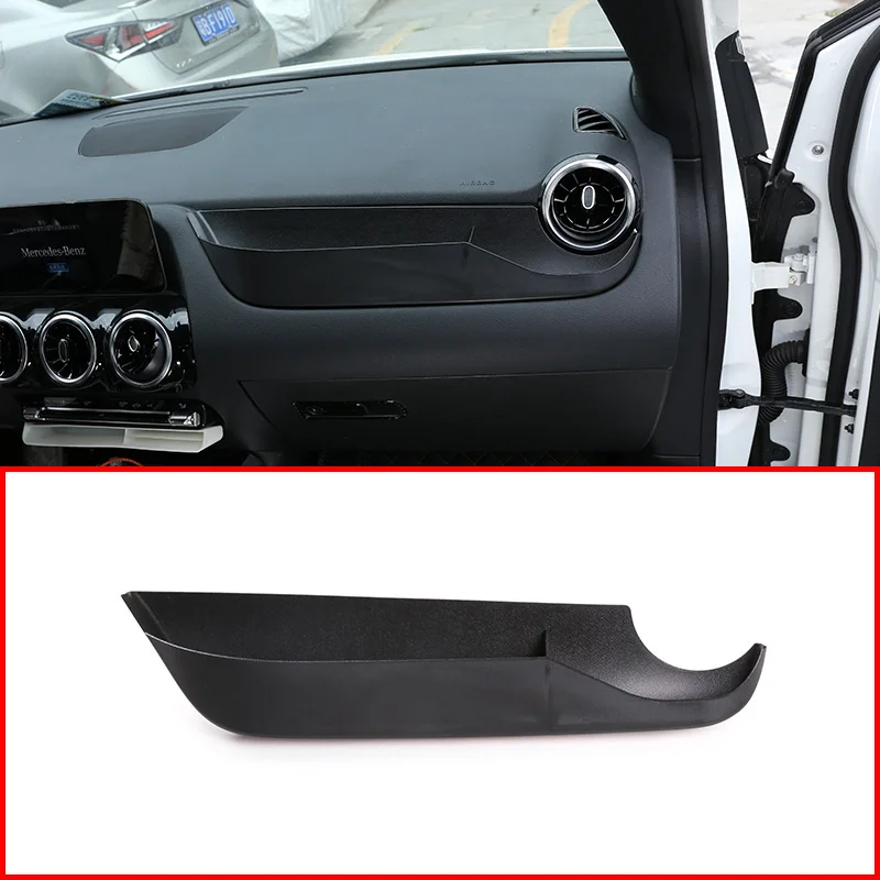 

Black ABS Plastic For Mercedes Benz B Class W247 2020 Co-pilot Dashboard Storage Box Car Accessories Interior