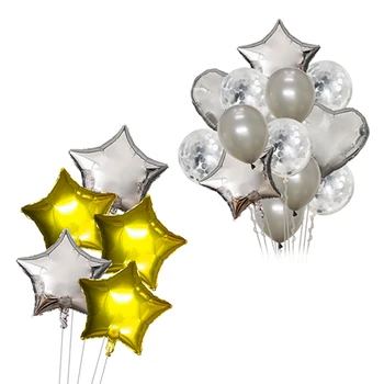 

Gold Silver Star Foil Balloon Stand Baby Birthday Party Balloons Bride Wedding Decorations Bachelorette Party Christmas Supplies
