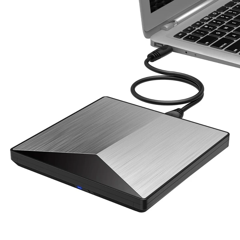 Внешний оптический привод USB 3,0 CD/DVD-rom Комбинированный алюминиевый DVD RW rom Rewriter горелки для MacBook Pro ноутбука Win 7/8. 1/10 Linux
