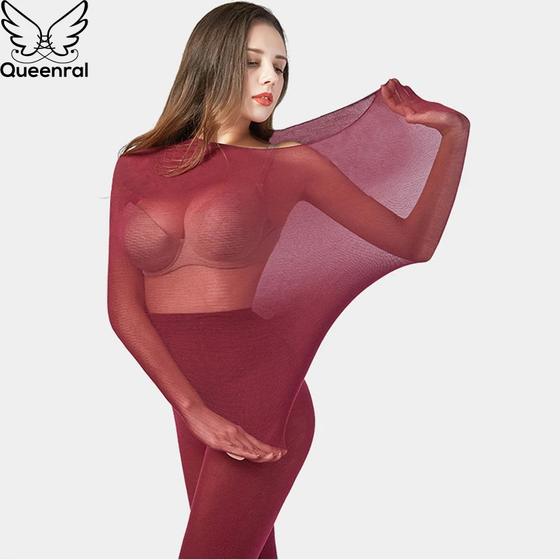 Queenral Long Johns Thermal Underwear For Women/Men Thermo Suit Ultra-thin Winter Clothes Thermo Underwear Sets Female/Male Warm
