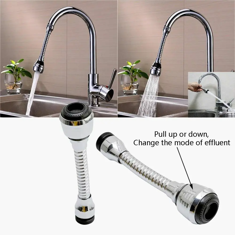 360° Kitchen Tap Head Water Saving Faucet Extender Aerator Sink US Sprayer K1W0