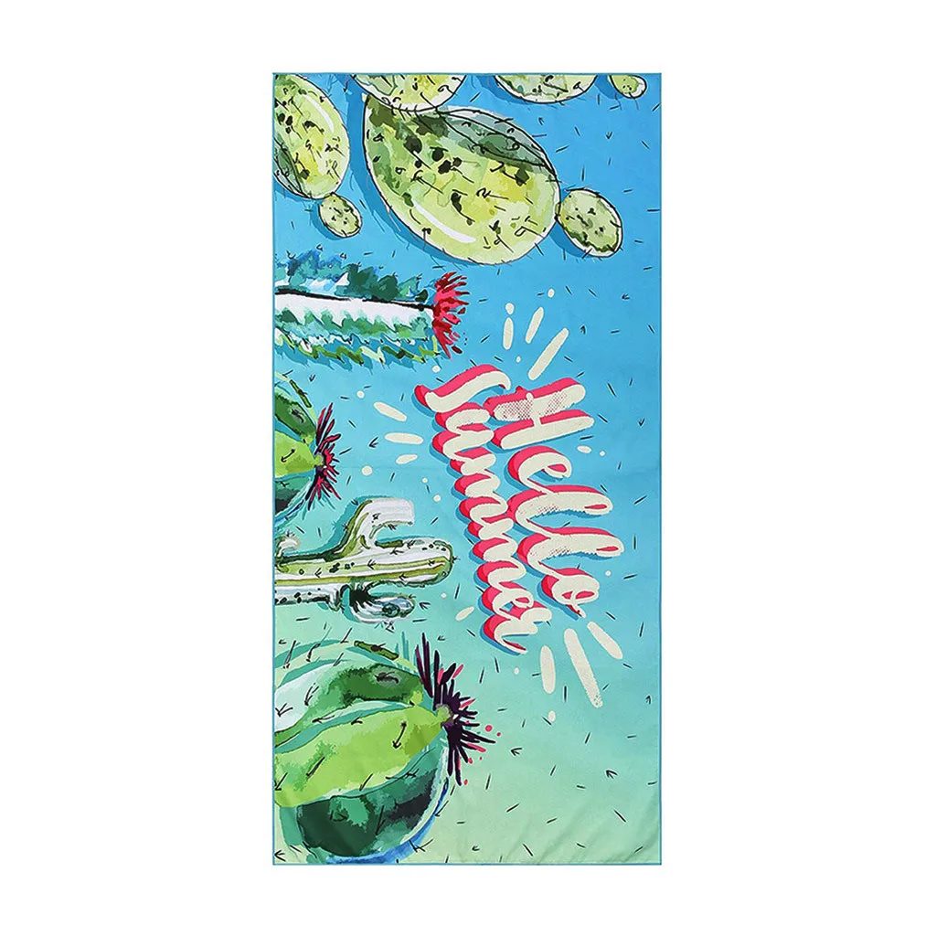 Летние пляжные Полотенца поглотитель из микроволокна с печатным принтом Полотенца s сохнущая мочалка домашний текстиль салфетку De Toalla playa 150*70