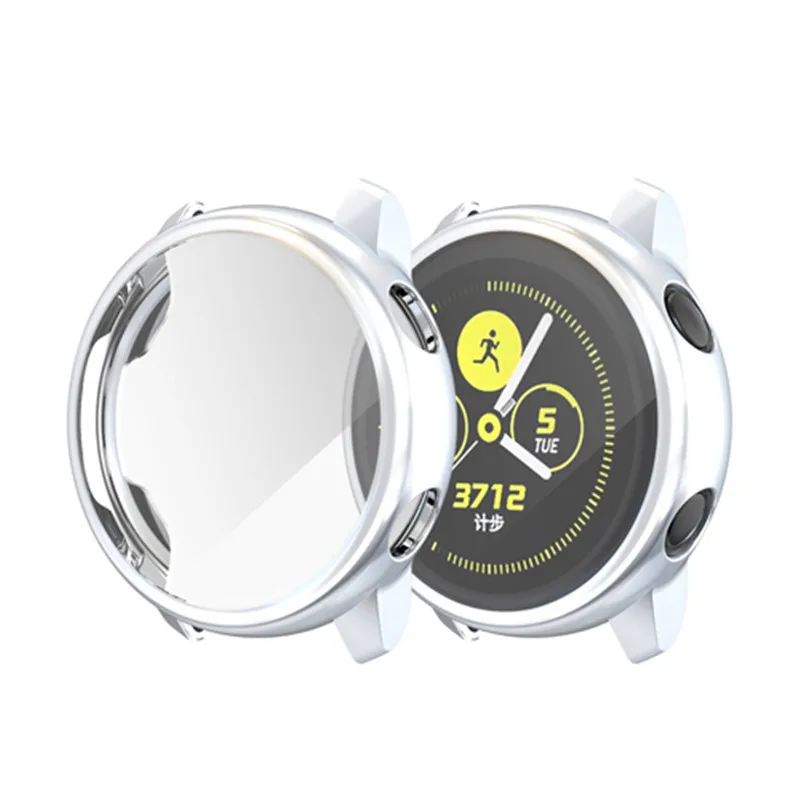 ALPQ силиконовый чехол для часов для samsung Galaxy Watch Active 2 40 44 мм, Мягкий защитный чехол, HD полноэкранный ультра-тонкий защитный чехол