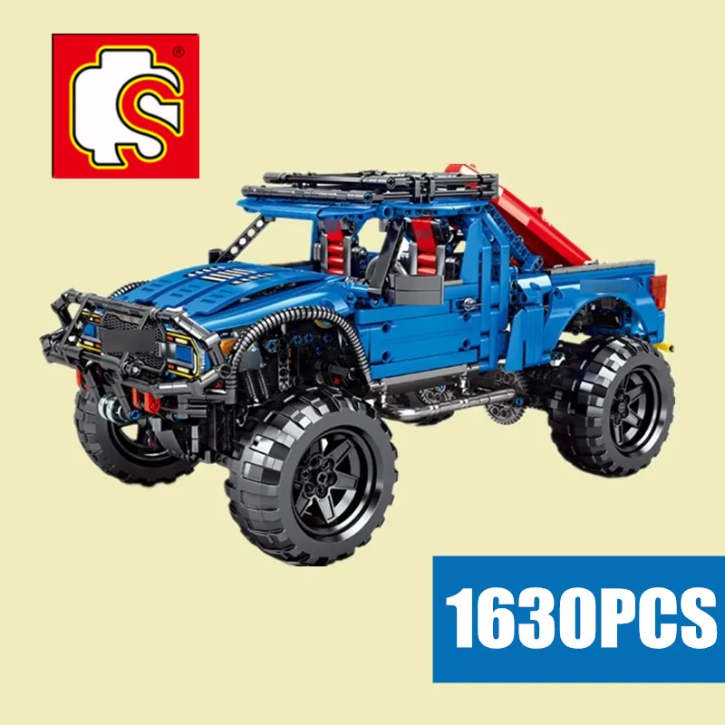 Новый Sembo блока RC Мотогонки Forded F-150 Raptor Pickup автомобилей Грузовик City модель
