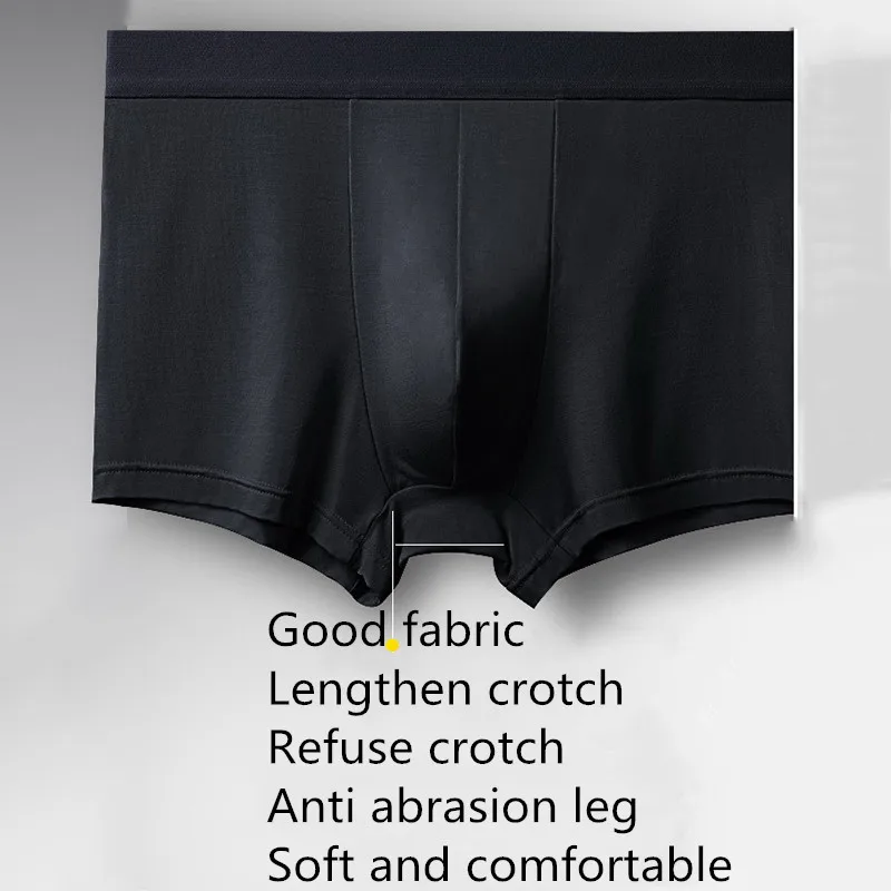 3 Pcs/Lot New Men's Underwear Soft Comfortable Charm Sexy High-Quality Fiber Men Boxer Briefs