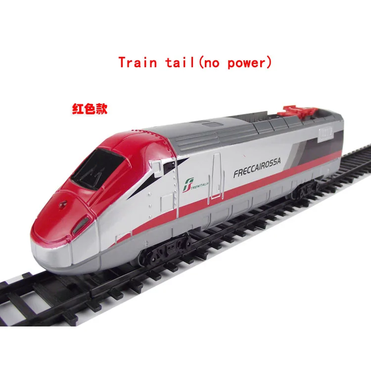 Электрический игрушечный поезд 10 стилей Поезд голова паровозов модель focciarossa дизельный локомотив коляски для детей - Цвет: Train tail (No power