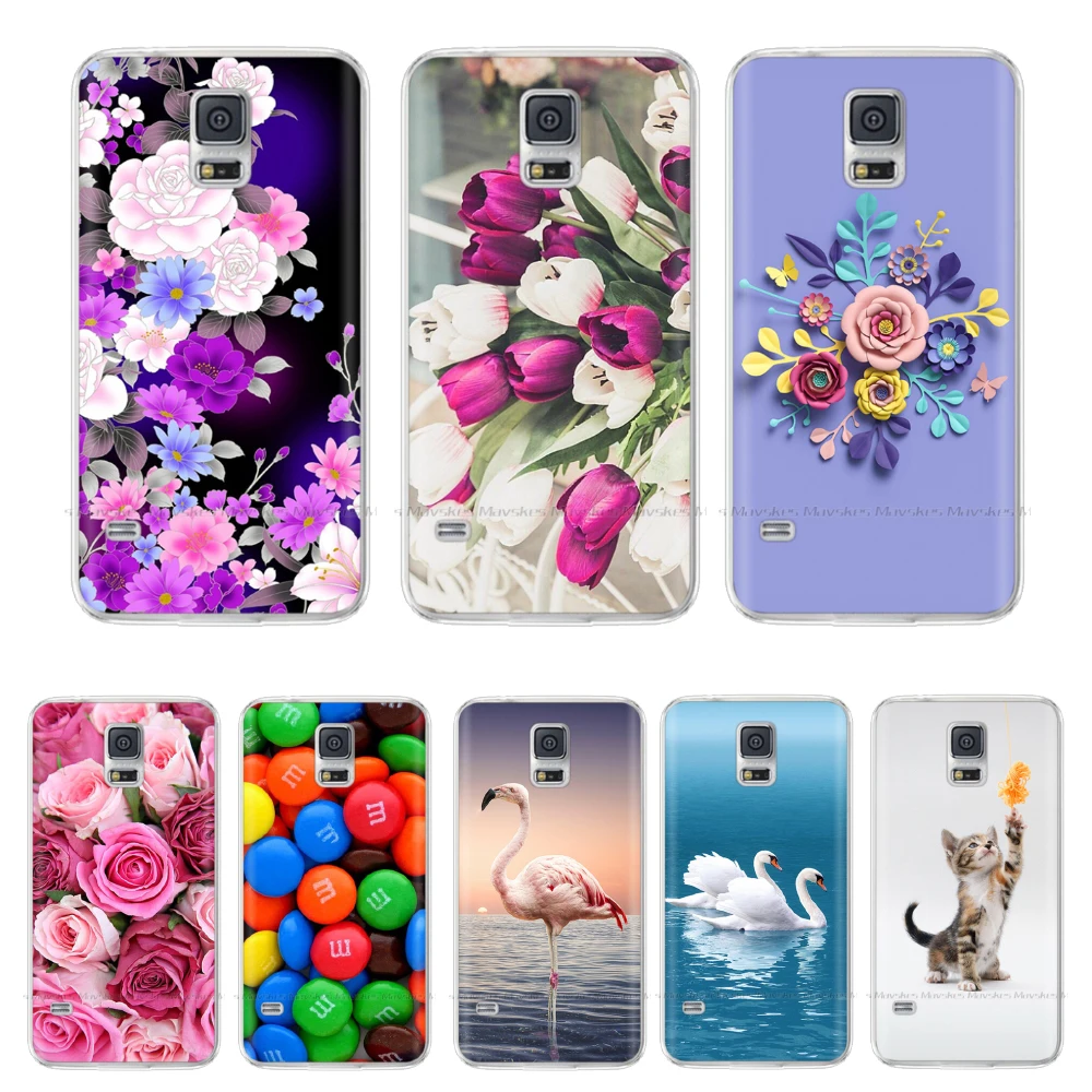 Per Samsung Galaxy S5 Custodia Cover S5 Neo Custodia In Silicone Per Samsung S5 Mini Custodia In Tpu S 5 I9600 Sm-G900F Coque Cover Posteriore