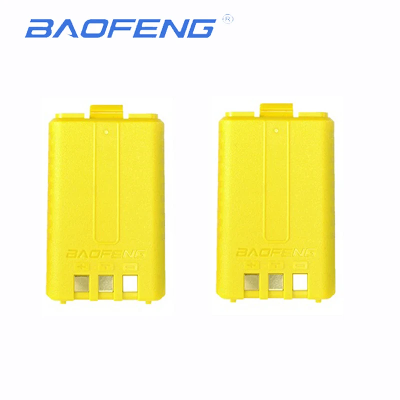 2 шт. BL-5 Li-Ion Baofeng uv5r иди и болтай Walkie TalkieBattery 7.4V1800mAh для Baofeng UV-5R Uv-5re UV-5ra UV 5r радио аксессуары - Цвет: 2 Yellow
