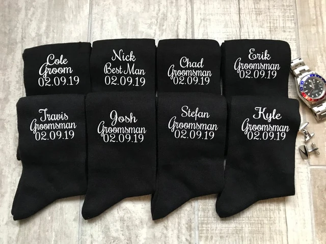 Chaussettes personnalisées, cadeau témoin, chaussettes mariage,texte p