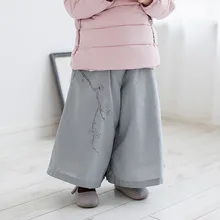 Bei you ke осень и зима новые продукты гусеничный толстый сливовый свободные брюки Универсальные мужские и женские гусеничные Sub-21129