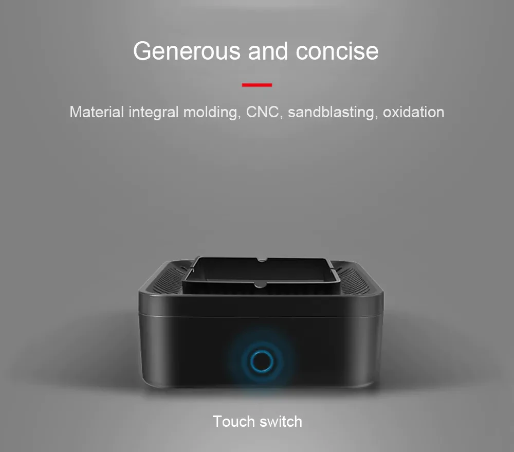 Nobico J026 5 часов работы креативный очиститель пепельница без пыли Пепельница держатель пепельница очиститель воздуха 4000 мАч литий-ионный аккумулятор