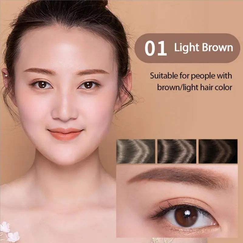 MLSMILE Air Cushion Eyebrow Cream Pencil Natural Anti-sweat Wild Powder Makeup Enhancer | Красота и здоровье