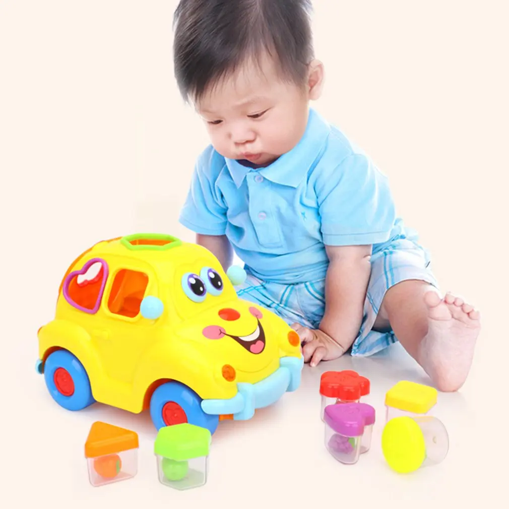 Baby Toys Electronic Car With Music And Light And Puzzle And Fruit Shape Sorters Learning Educational Toys For Children