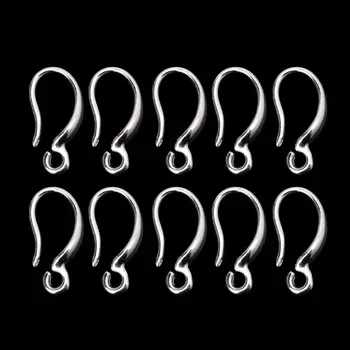 

10 Pcs S925 Silver Plated French Ear Hook Ear Wire Earrings DIY Jewelry Findings