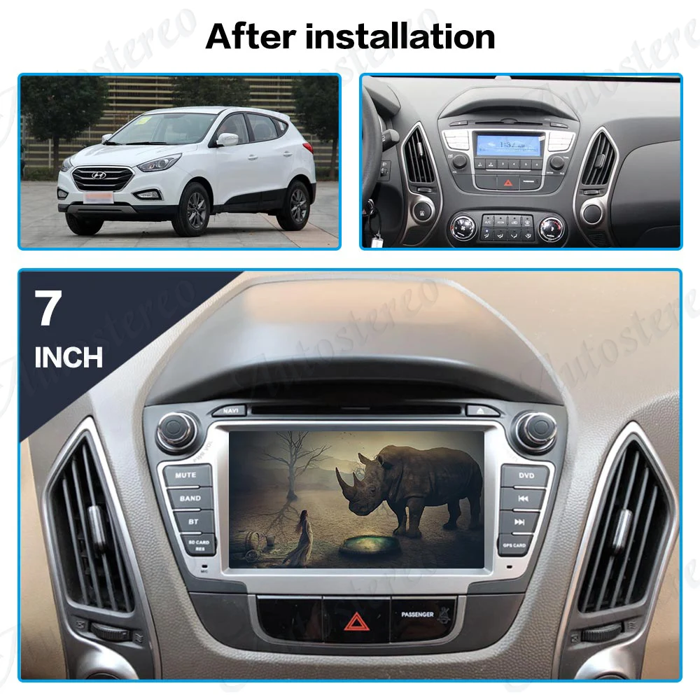 Excellent DSP Android 9 4+64GB Car DVD player GPS Navigation For Hyundai IX35 Tucson 2009-2015 multimedia Auto radio player tape recorder 1