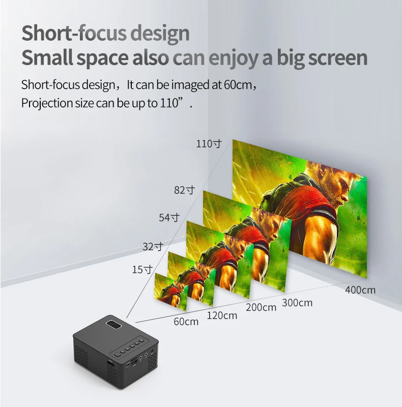Мини микро светодиодный портативный видео HD USB HDMI проектор для домашнего кинотеатра короткий фокус дизайн T200 передача экрана