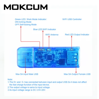 

Wireless WIFI USB Power Supply Controller Switch Module IoF Wireless Intelligent APP Control Device Smart Home