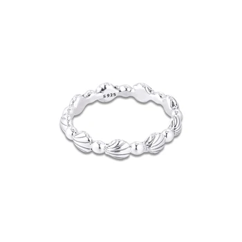 

2020 Shell Young Girl Engagement Jewelry Components Christmas Female 925 Sterling Silver Clear CZ Crown Shape Women Rings