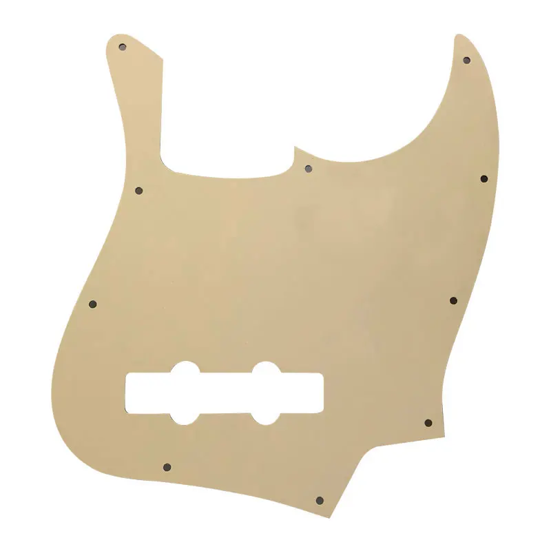 Pleroo заказное качество Pickguard-для левшей США 10 отверстий 4 струны Стандартный джазовый бас-гитара скретч пластина