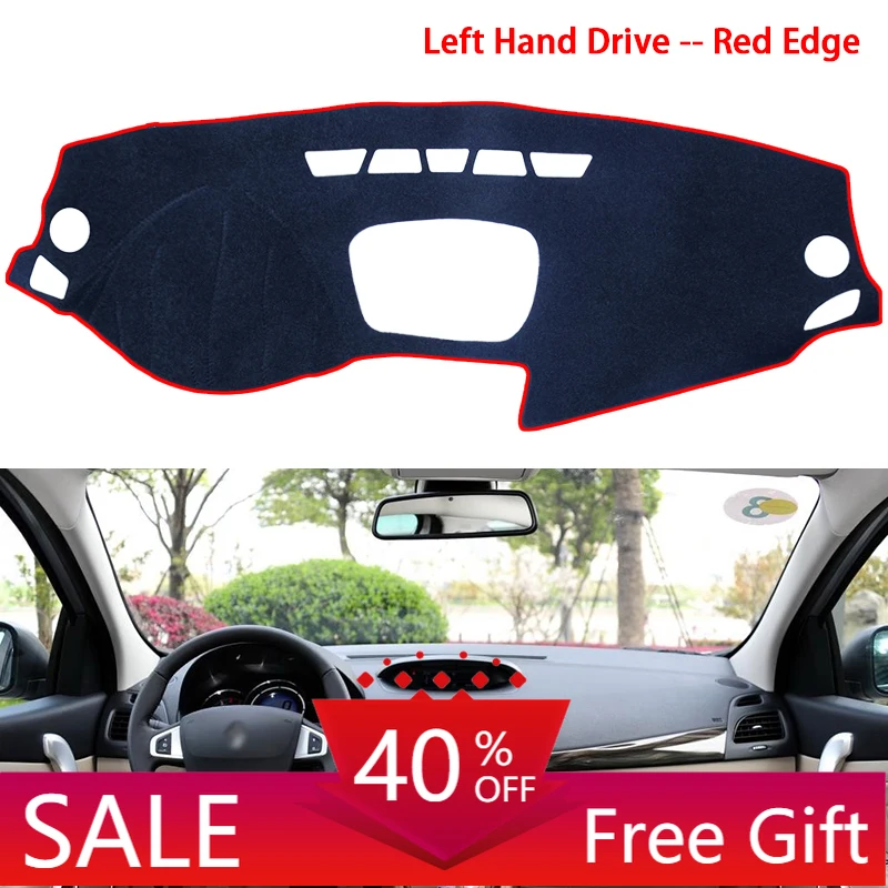 for Renault Fluence 2009~2017 Samsung SM3 Anti-Slip Mat Dashboard Cover Pad Sunshade Dashmat Car Accessories 2012 2014 2015 2016 |