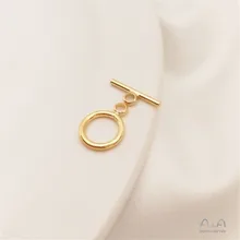 

9mm mini OT buckle 14K gold color o-word chain end buckle DIY bracelet necklace connection accessories