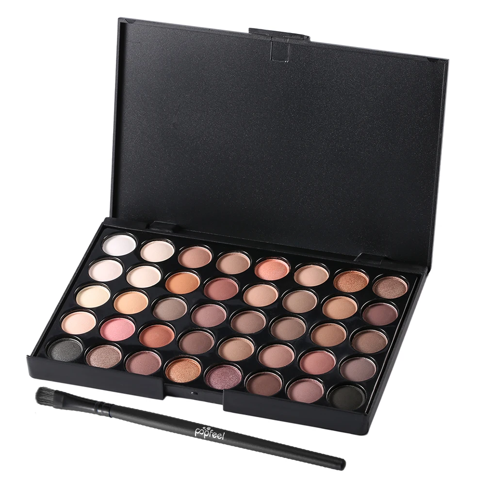 40 Colors Set Women Facial Cosmetic Makeup Eyeshadow Palette Personal Eye Shadow Cosmetic Tools With Brush top quality 40 Colors Set Women Facial Cosmetic Makeup Eyeshadow Palette Personal Eye Shadow Cosmetic Tools With Brush top quality