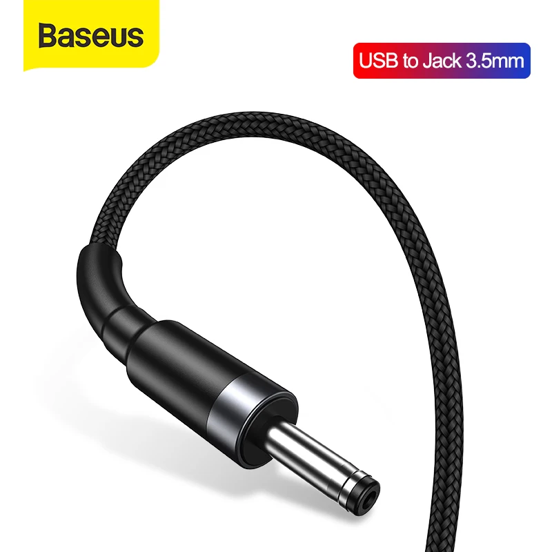  Кабель питания Baseus с USB на DC 3,5 мм, разъем USB A на 3,5, кабель питания 5 В для динамика, увлажнителя, USB вентиляторов, Кабель зарядного устройс…
