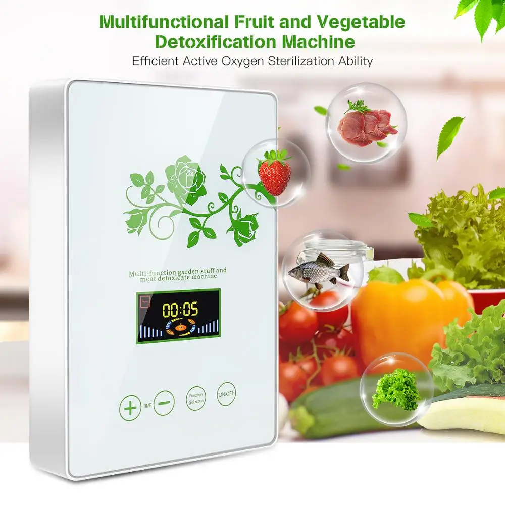 disinfection Multifunctional Ozone Generator Fruit and Vegetable Meat Detoxification Machine and Active Oxygen Air Purifier
