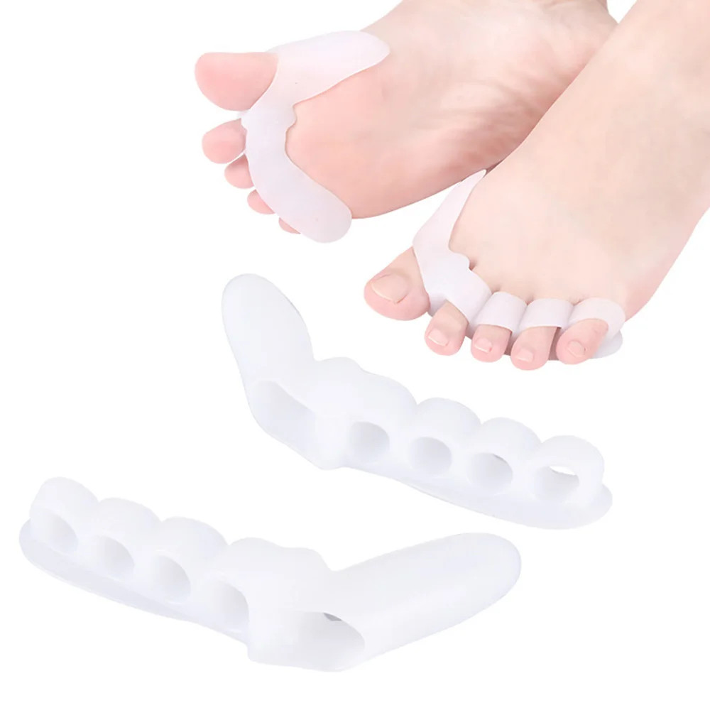 

Silicone Toes Separators Straightener Spreader Professional Little Toe Thumb Daily Use Silicone Toe Bunion Guard Feet Care Tool