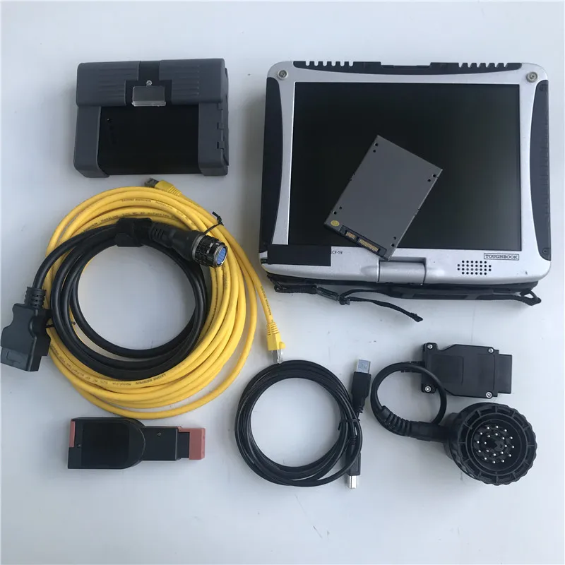 

Auto Diagnostic Tool for BMW icom A2 B C 3IN1 Programming Scanner with V2023.01 SSD 720GB in CF-19 Laptop Touch Screen