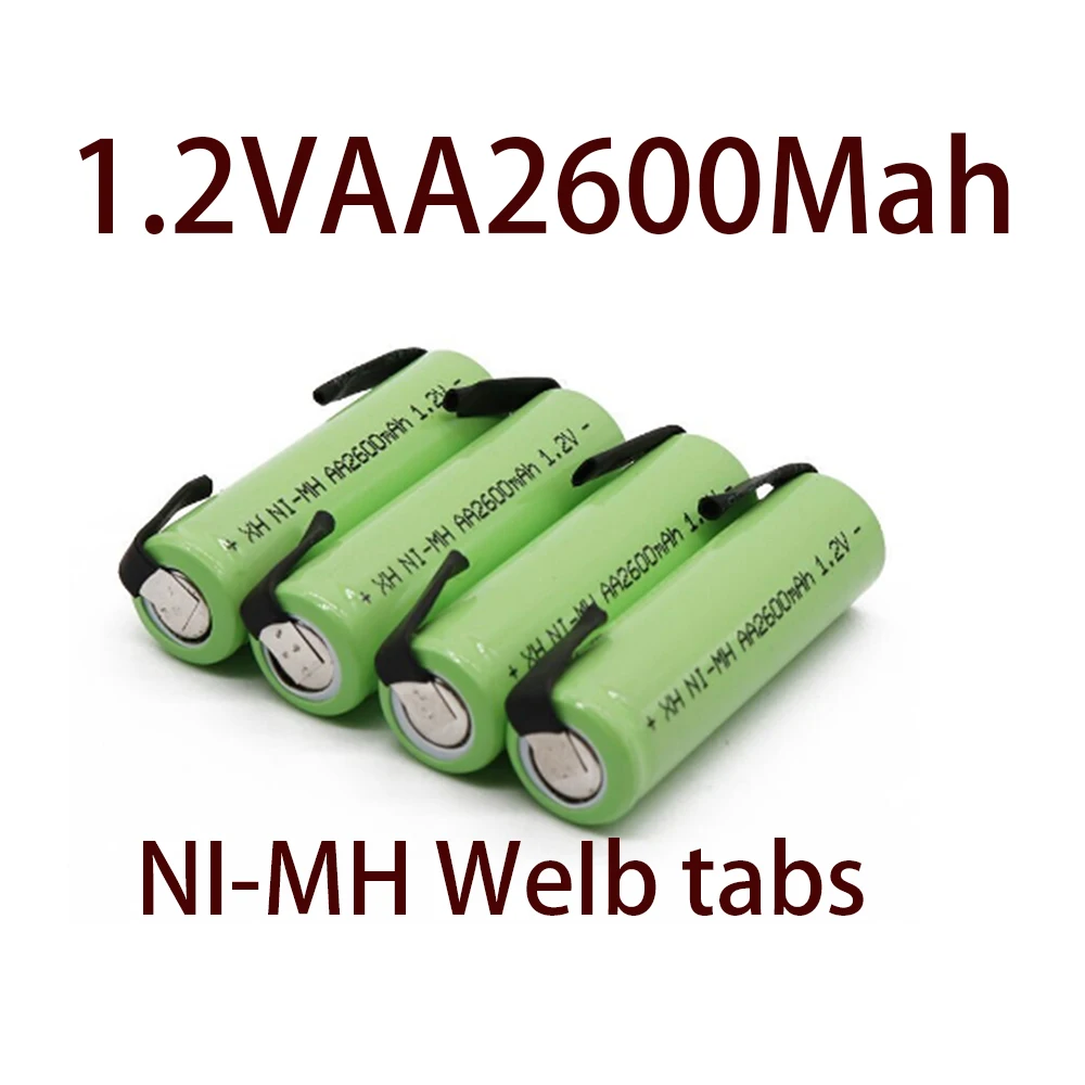 Rechargeable battery 1.2vaa 2600mAH NiMH Philips green housing electric razor toothbrush | Электроника