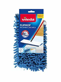 

Vileda Flip Mop - Mopa de microfibras con Forma Trapezoidal