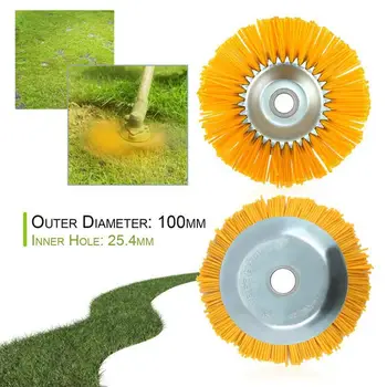 

Bowl Type Mechinery Brush Cutter Durable Nylon Wire Weeding Brush Wire Wheel Tools Supplies Industrial Brush