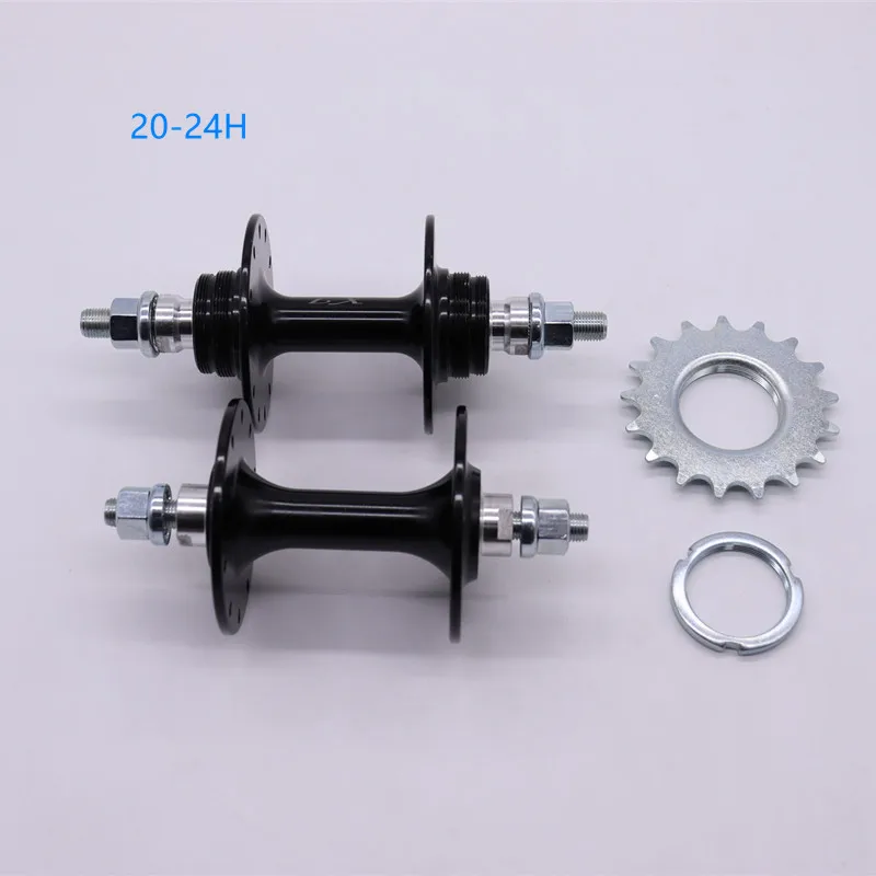 Fixed Gear Bike Bearings Hub 20 24h Holes Aluminum Alloy Front Rear Hub