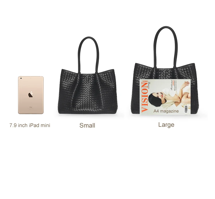 Women's Shoulder Bag Luxury Brand Handbag 100% Sheepskin Leather Woven Bag Large Capacity High Quality 2021 New Original Quality