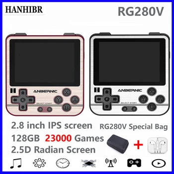 

NEW RG280V ANBERNIC Retro Game Console Open Sourse System CNC Shell PS1 Game Player Portable Pocket RG280 Handheld Game Console