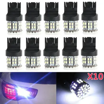 

10Pcs T20 7443 7440 1206 LED 50SMD Car Tail Stop Brake Parking Lights Bulbs Turn Signal Lamp Long Durability Plug and Play
