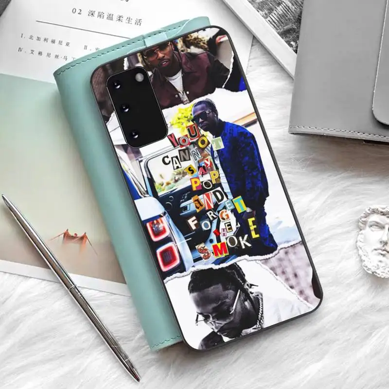 TOPLBPCS Rapper Pop Smoke мягкий резиновый чехол для телефона Samsung S6 S10 5G S7 EDGE S8 S9 S20 PLUS