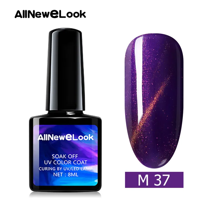 Allneweook УФ-гель для ногтей Cateye 8 мл Магнитный лазер лак для ногтей клей для ногтей - Цвет: CA037