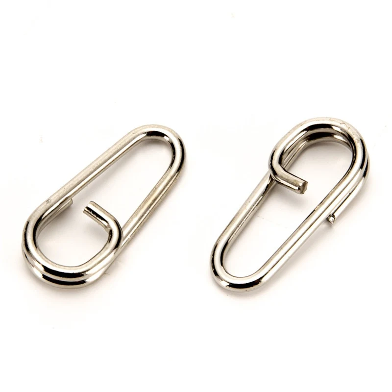 

Stainless Steel Fishing Safety Snaps Clip Interlock Line Terminal Tackle Accessory For Fishing Outdoor Sport