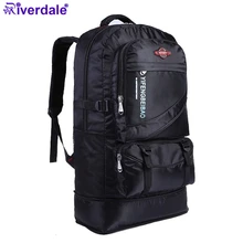 Новая Большая вместительная 60 л Регулируемая Водонепроницаемая нейлоновая Женская Мужская Дорожная сумка подростковый ноутбук студенческий рюкзак, школьная сумка