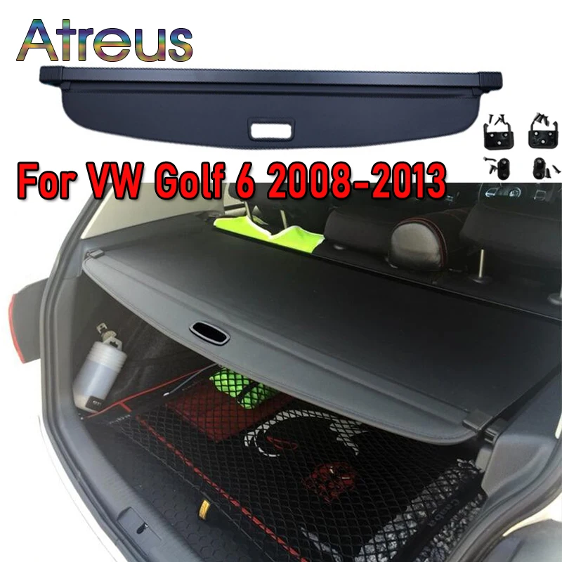 Convient pour Accessoires pour coffre arrière de voiture couverture de  cargaison étagère de rangement rétractable pour VW Golf 7 2014 2015 2016  2017 2018