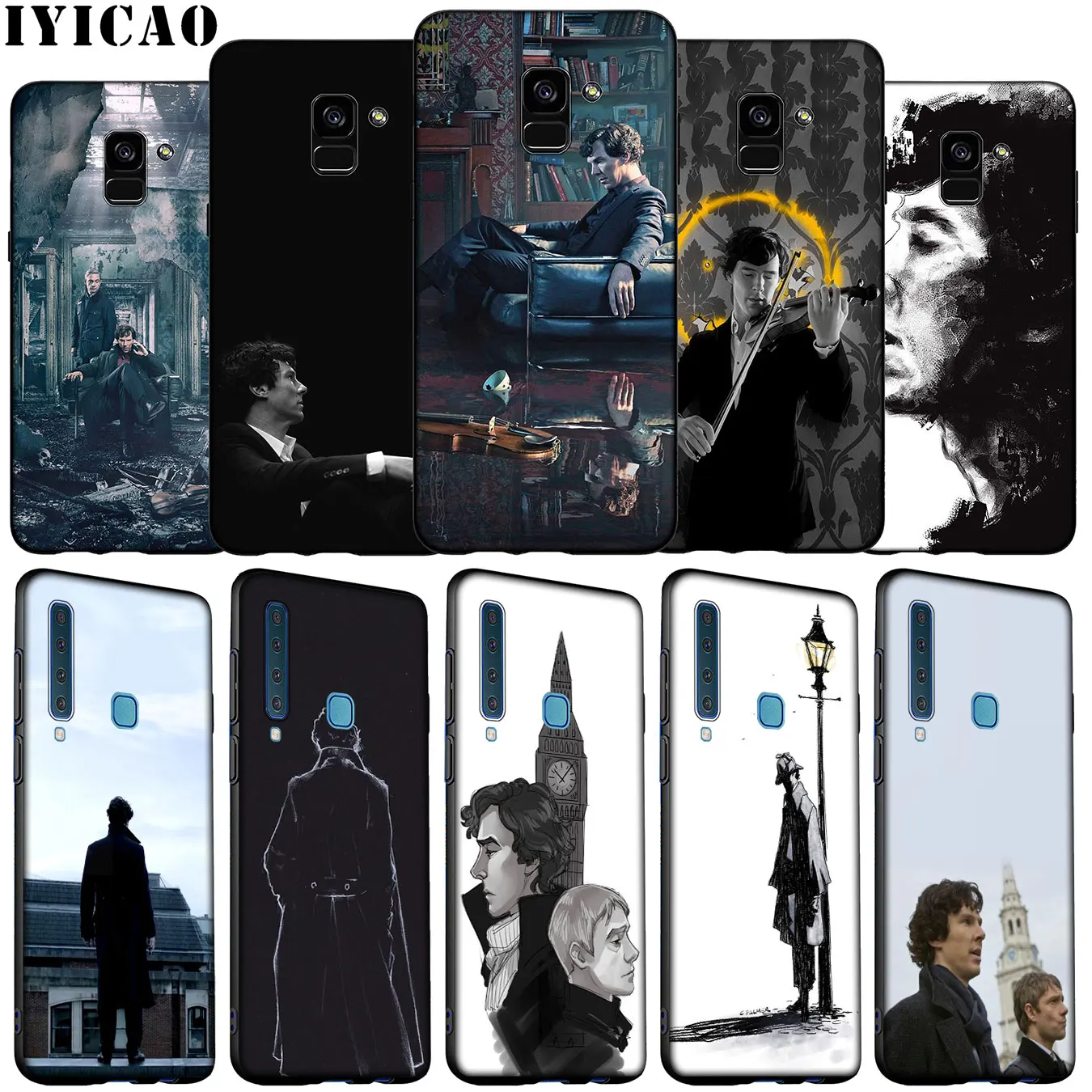 IYICAO Sherlock Holmes tv Series Soft Silicone Phone Case for Samsung Galaxy A6 A9 A8 A7 2018 A3 A5 2016 2017 Note 9 8 10 Plus | Мобильные