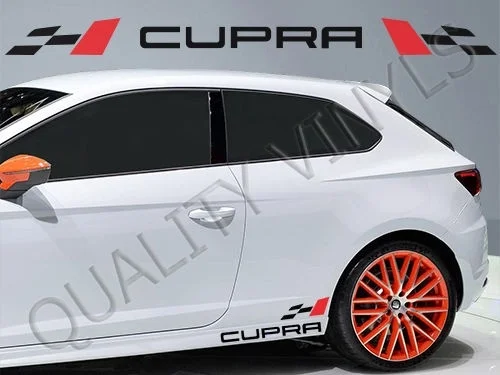 

For 4x SEAT CUPRA FLAG LOGO IBIZA LEON MII ATECA GRAPHICS DECAL STICKERS