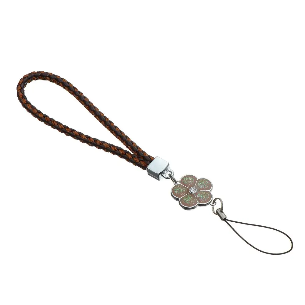 Elegant Plum Blossom Woven Phone and Keychain Lanyard