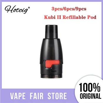 

3pcs/6pcs/9pcs Original New Hotcig Kubi II Refillable Pod Fit Hotcig Kubi/ Kubi II Pod Starter Kit W/ Capacity 1.7ml E-cig Pod