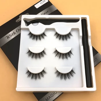 

3 pairs mink eyelashes natural fake eye lashes make up handmade 3d mink lashes false lash volume eyelash extension