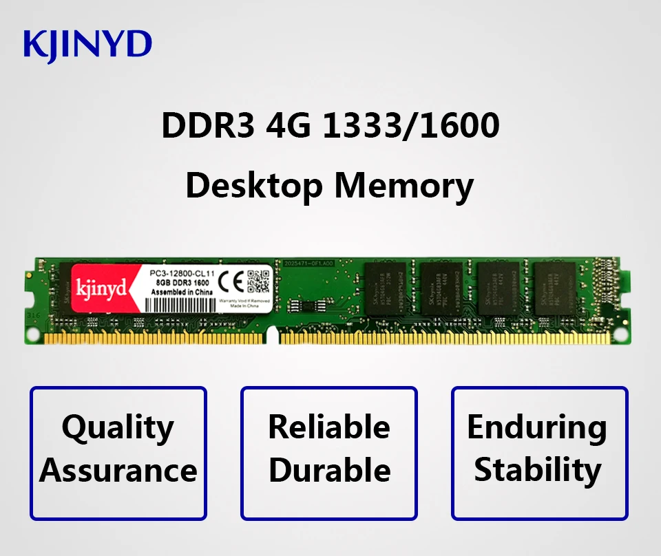 KJINYD настольная память DDR3 4 ГБ 8 г 1333 1600 МГц PC Ram 240pin оригинальные схемы