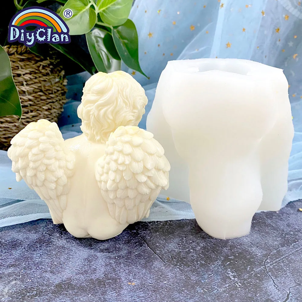 Moule En Silicone 3D Pour Bébé Ange - Moule Pour Bougie Mère