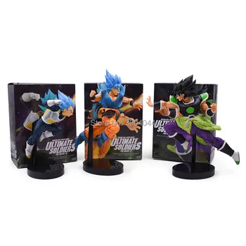 

19-23cm DragonBall Z Super ULTIMATE SOLDIERS Broli Vegeta SonGoku Movie Ver. Anime Figure PVC Model Toy Collectible DBZ For Kid